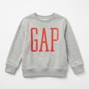BABYGAP GAP Logo Sweatshirt Gray Crewneck Cotton Toddler Unisex Boys Girls 4